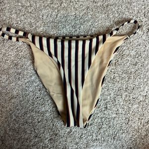 Striped bikini bottom